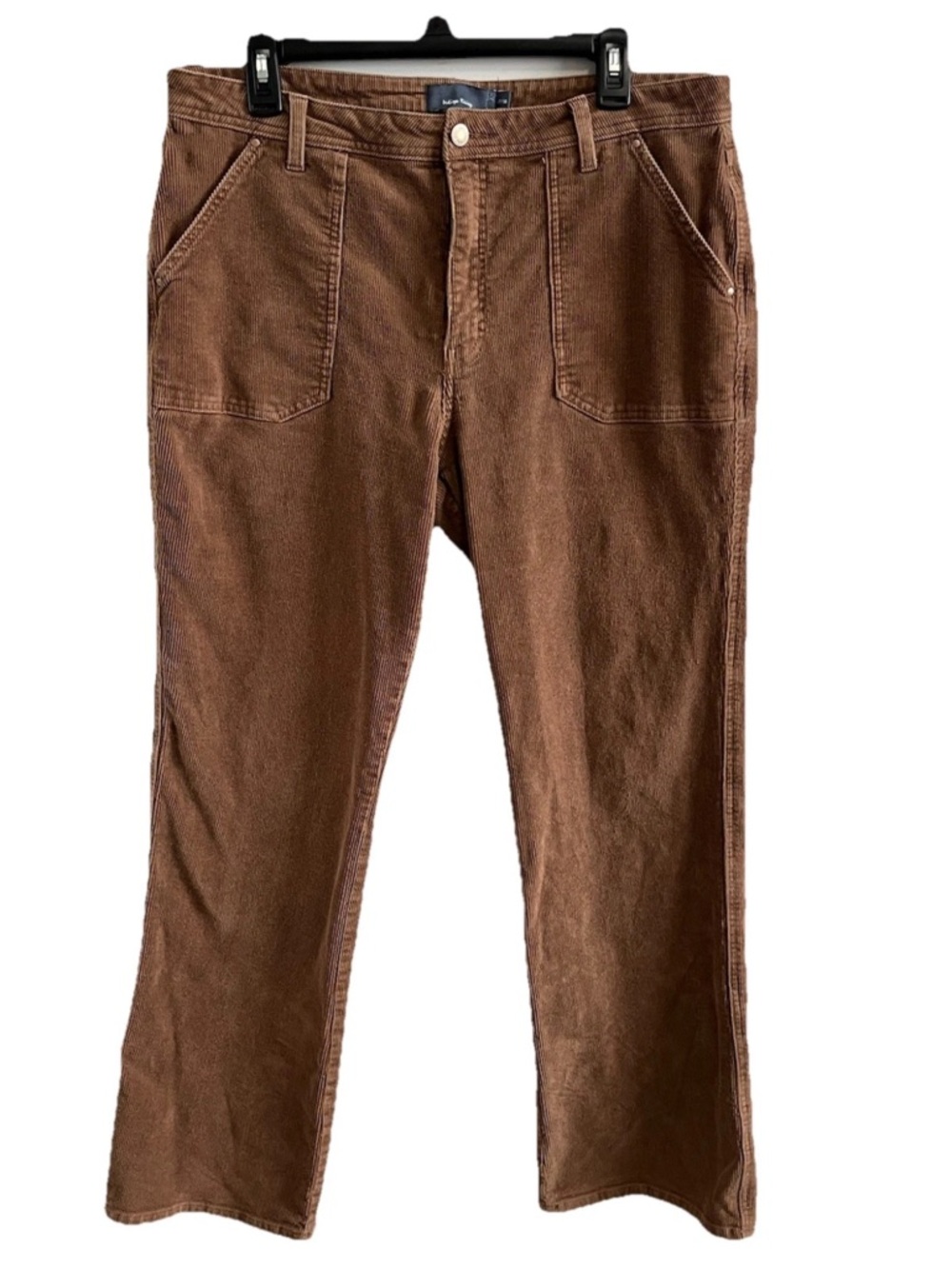 Indigo Rising Brown Corduroy Flare Pants 17/18 70s Boho High Rise Retro